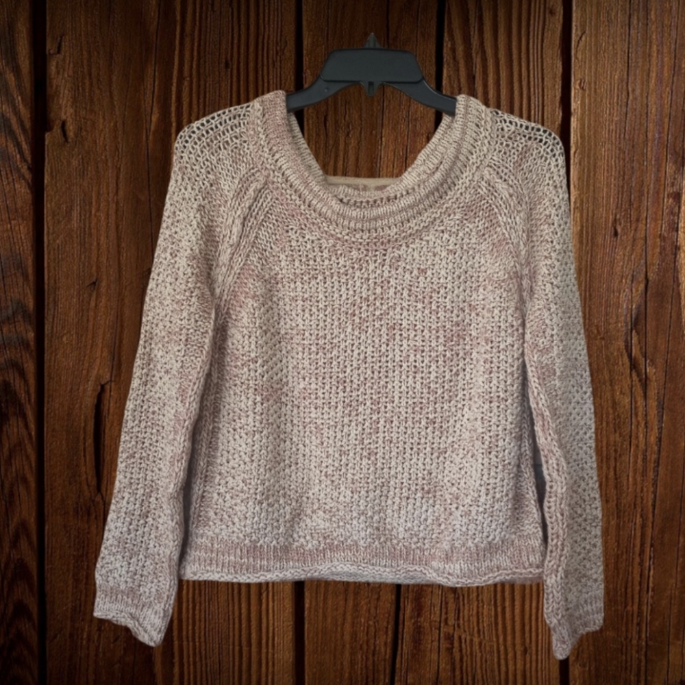 Free People Marked Yarn Crochet Sweater